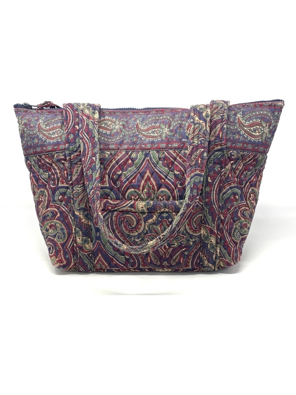 Vintage Vera Bradley Miller Double Handle Tote Bag Medallion Print